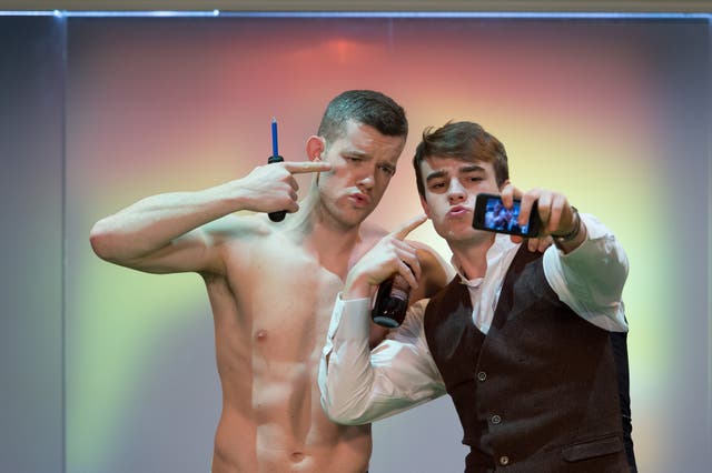 Russell Tovey (Jason) and Nico Mirallegro (Harry) in 'The Pass'