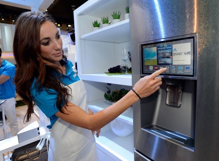 A bogeyman throughout the ages - this smart fridge was shown off at the Consumer Electronics Show in 2007.