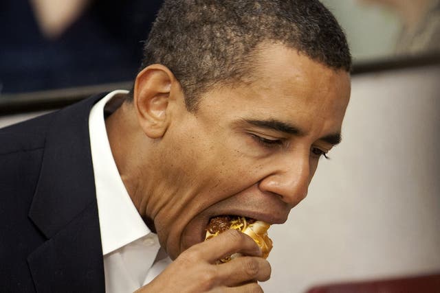 Yes we can (fit it all in): Obama has come under fire for his fat-filled photo shoots 