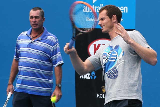 Andy Murray (pictured practicing with coach Ivan Lendl, left) could be involved in three Davis Cup matches next week