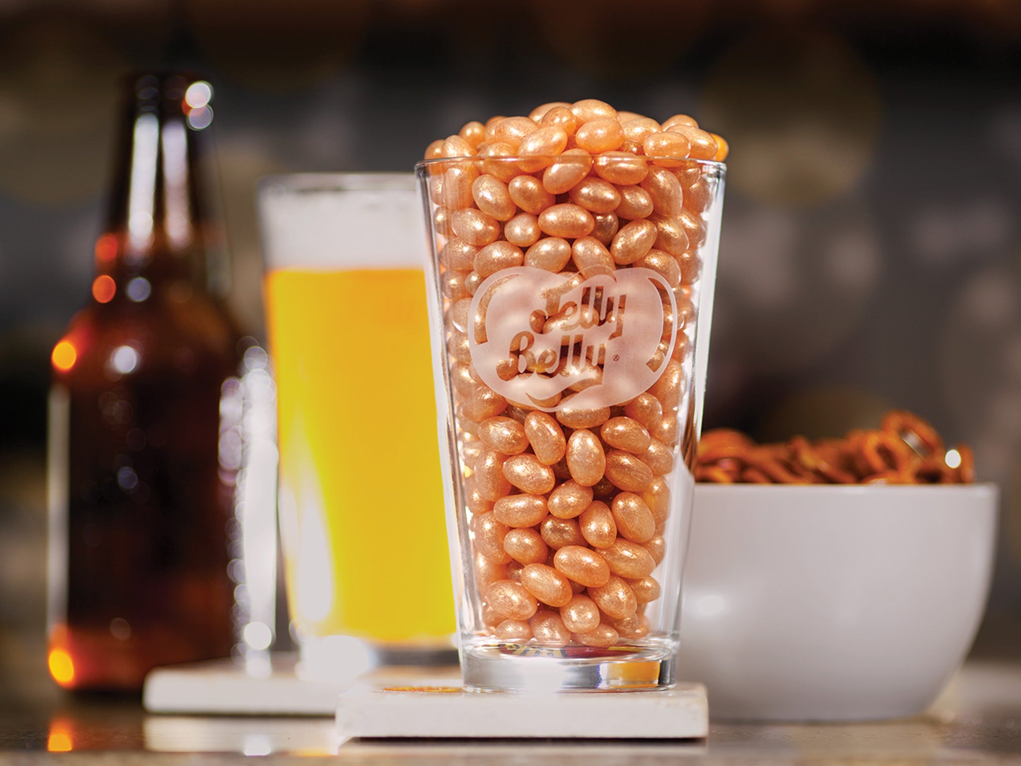 The world's first beer flavored jelly bean, the Draft Beer Jelly Belly jelly bean took three years to develop