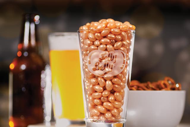 The world's first beer flavored jelly bean, the Draft Beer Jelly Belly jelly bean took three years to develop