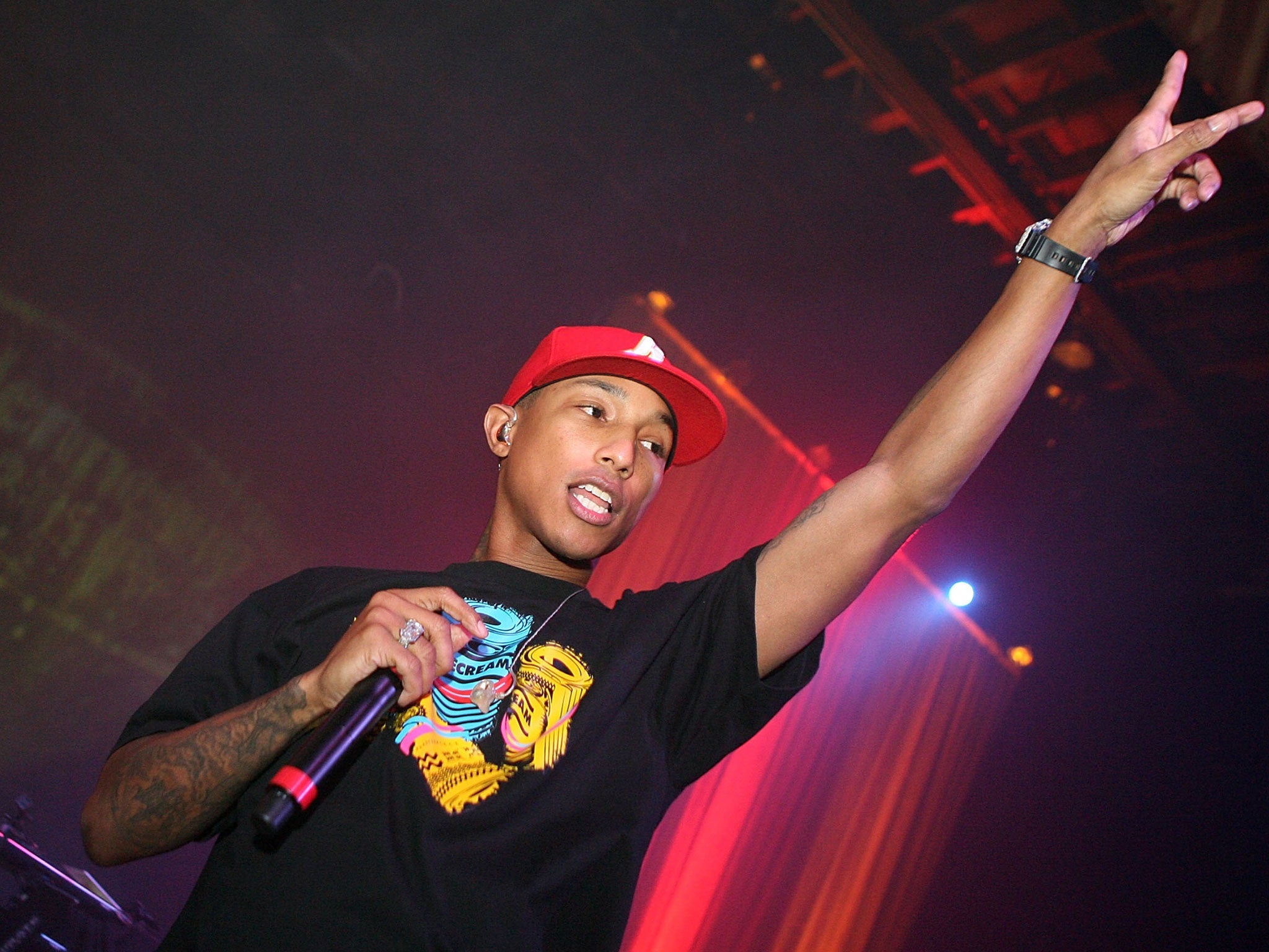 Pharrell Williams will perform alongside the likes of Katy Perry and Rudimental at the Brit Awards 2014