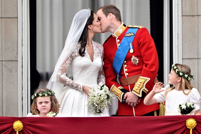 Prince William and Kate, Duchess of Cambridge, on the balcony of Buckingham Palace, after their wedding on April 29, 2011. Royal wedding protesters lost their court appeal on Wednesday 22 January after they accused the Metropolitan Police of "suppressing 