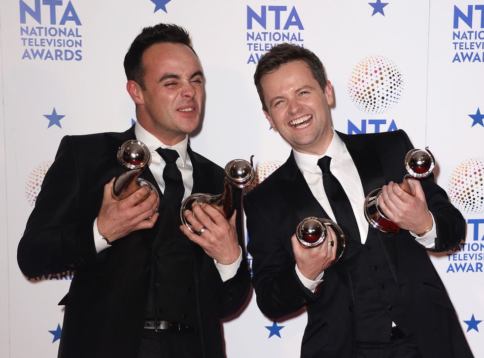 Ant and Dec won three awards at the National TV Awards 2014 - Entertainment Presenter, Entertainment Programme and the Landmark achievement award