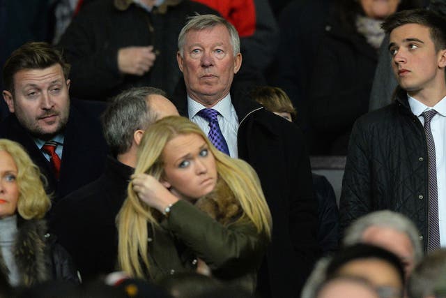 Sir Alex Ferguson looks less than impressed during Manchester United's League Cup defeat to Sunderland