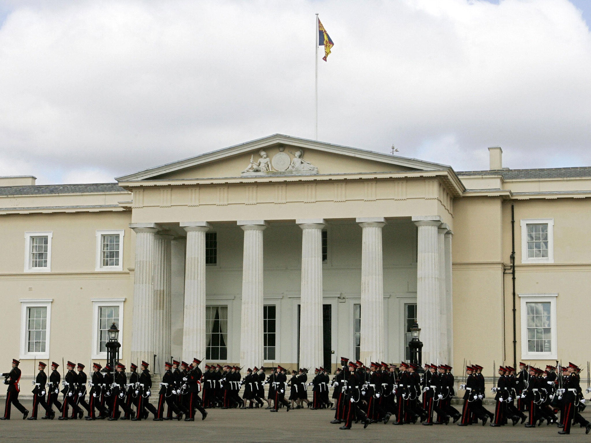 Sandhurst Military Academy, in south-east England, where Noreen Orange's husband trained