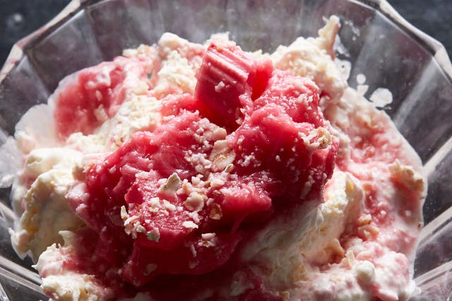 Cranachan with Rhubarb is a dead simple dessert to make and it's full of flavour