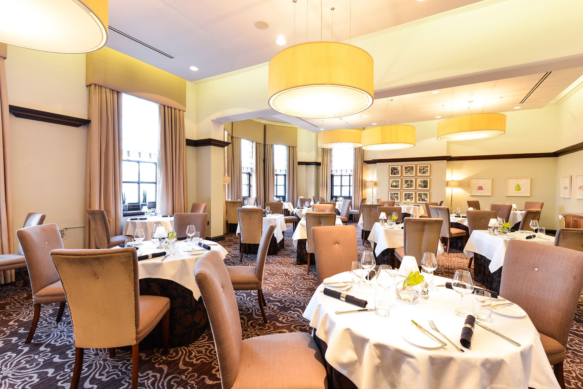 Baroque revival: The Grill Room at the Grand is housed in the former headquarters of the North East Railway in York