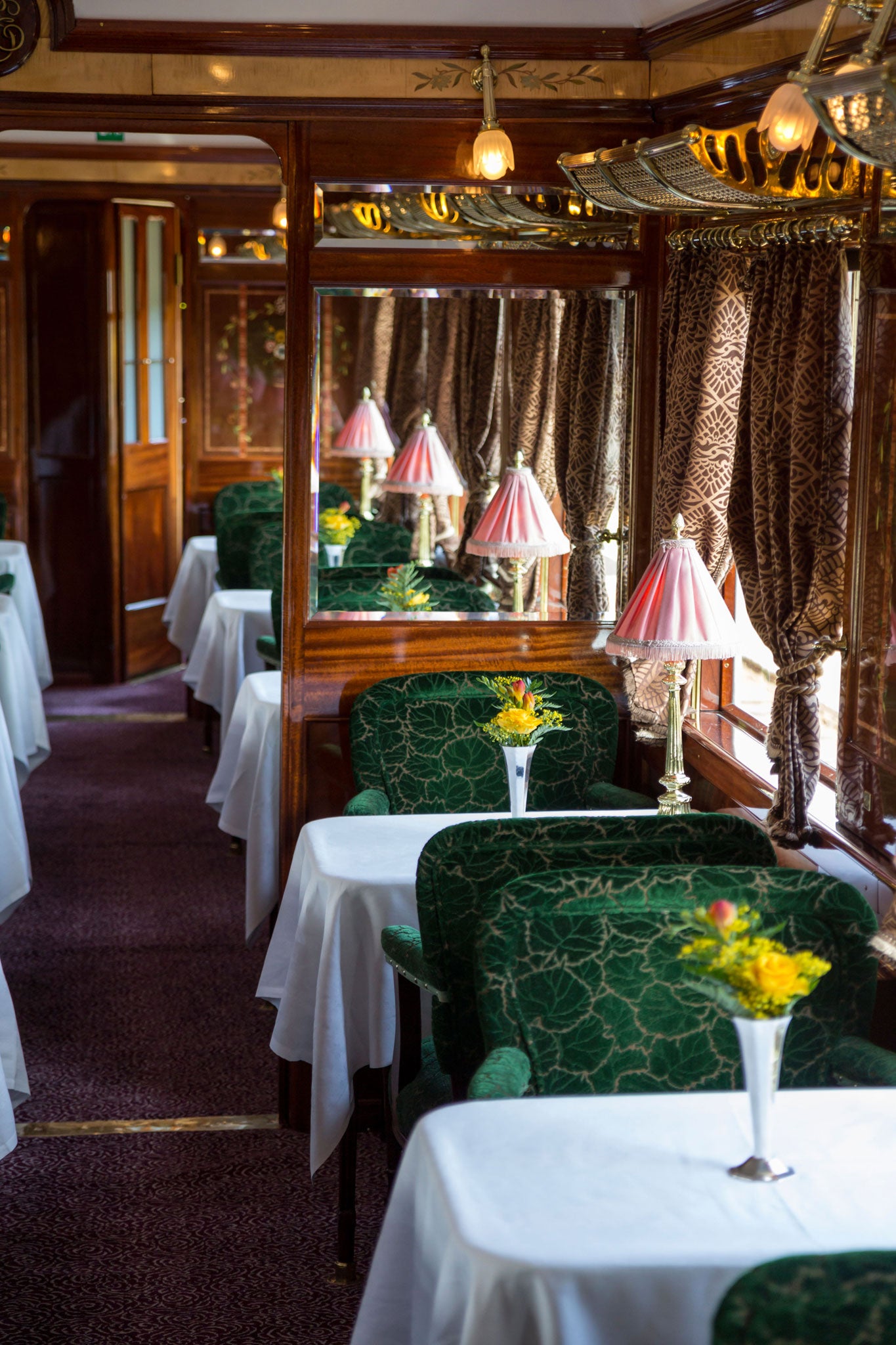 Luxurious fake: Passengers flocked to ride on the new/old Venice-Simplon and take in the art deco furnishings