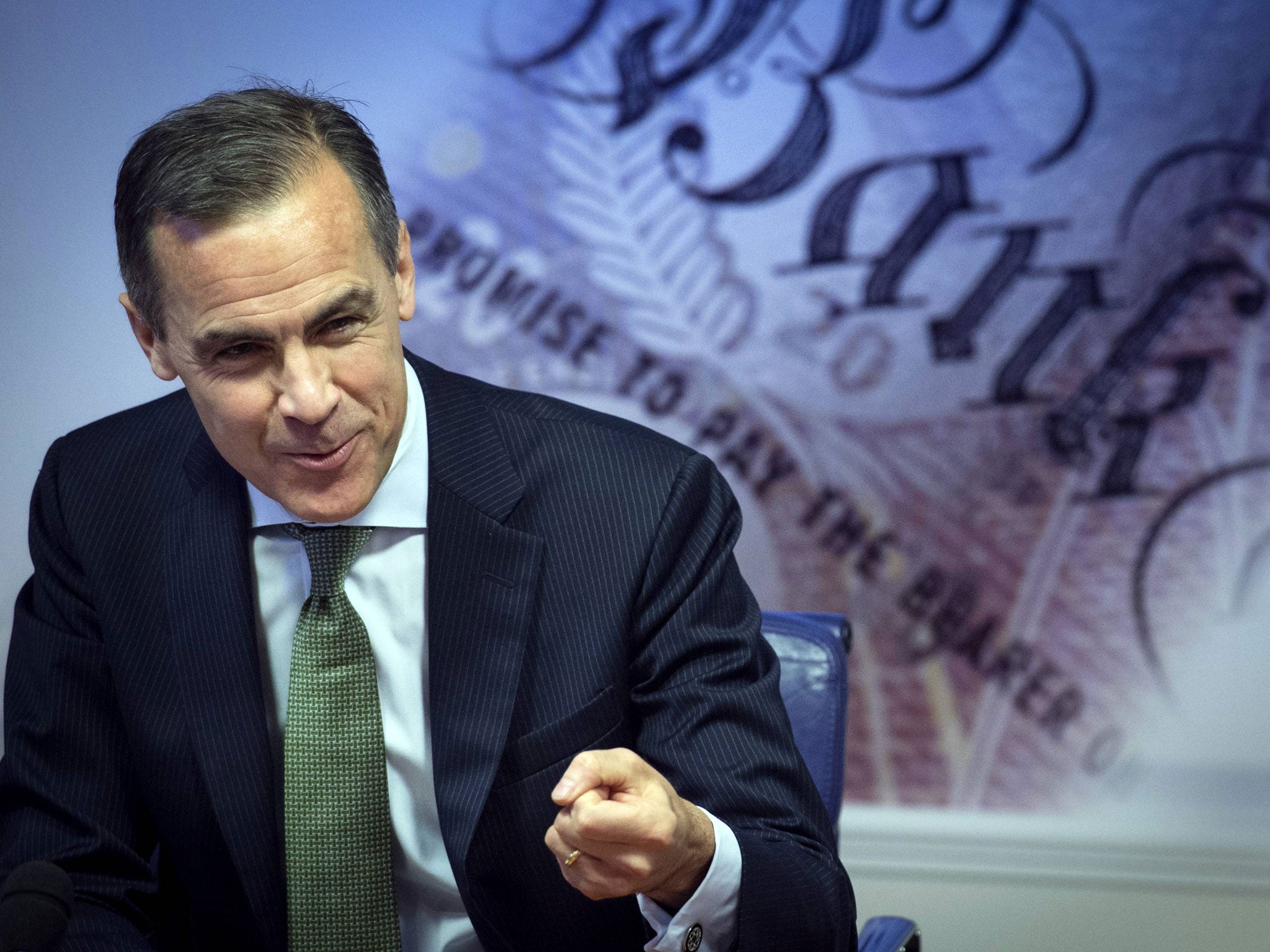 Mark Carney; '[there is] no immediate need to increase interest rates'