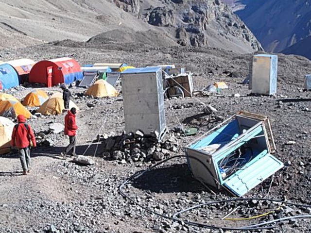 Touch base: the portable loos on Aconcagua