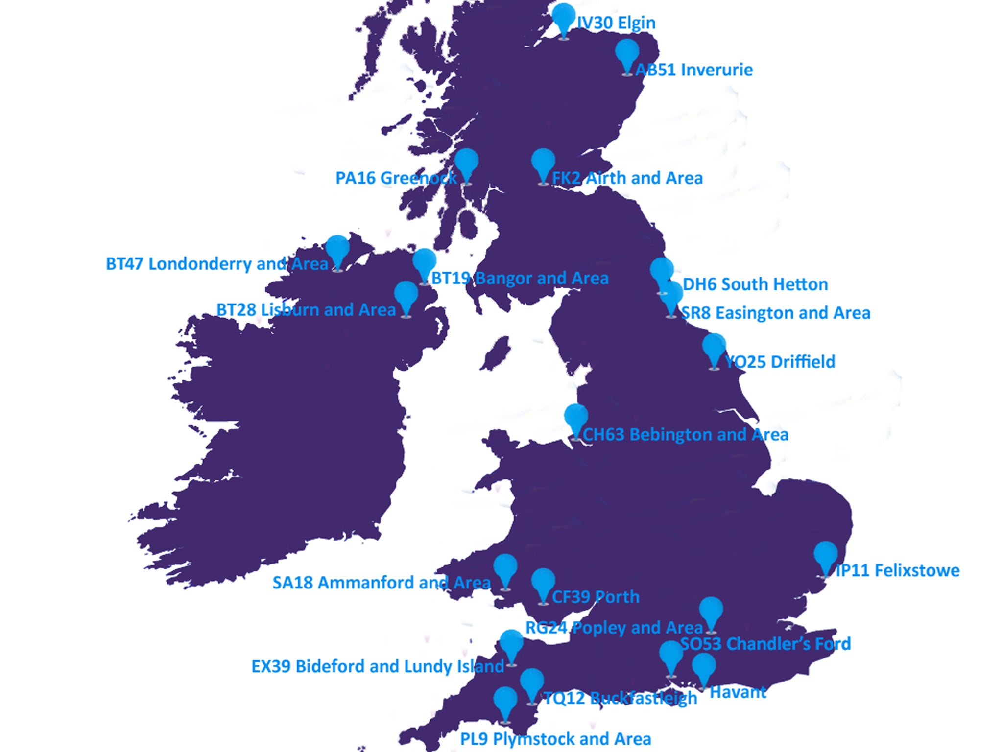 Nine areas of the UK recorded no burglary claims according to analysis by MoneySupermarket