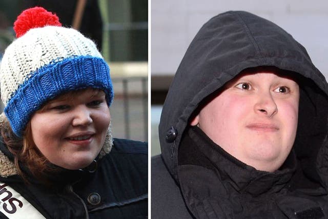 Isabella Sorley (left) and John Nimmo have been jailed for abusing a feminist campaigner over Twitter