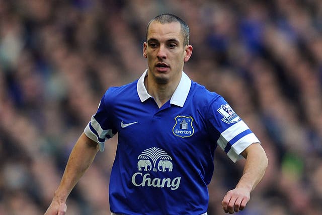 Leon Osman was a member of the Everton side that reached the FA Cup semi-finals in 2012, only to be knocked out by Liverpool having taken the lead