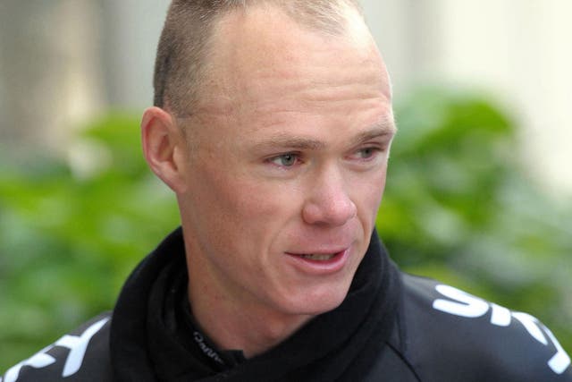 Chris Froome got sunburnt while wearing his Sky mesh kit