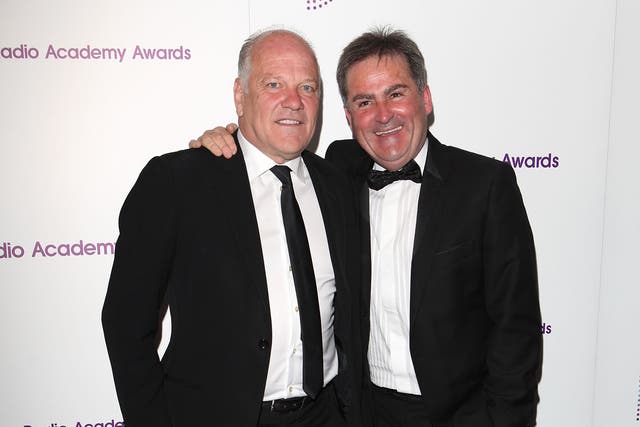 Andy Gray and Richard Keys at the Sony Radio Academy Awards in 2012