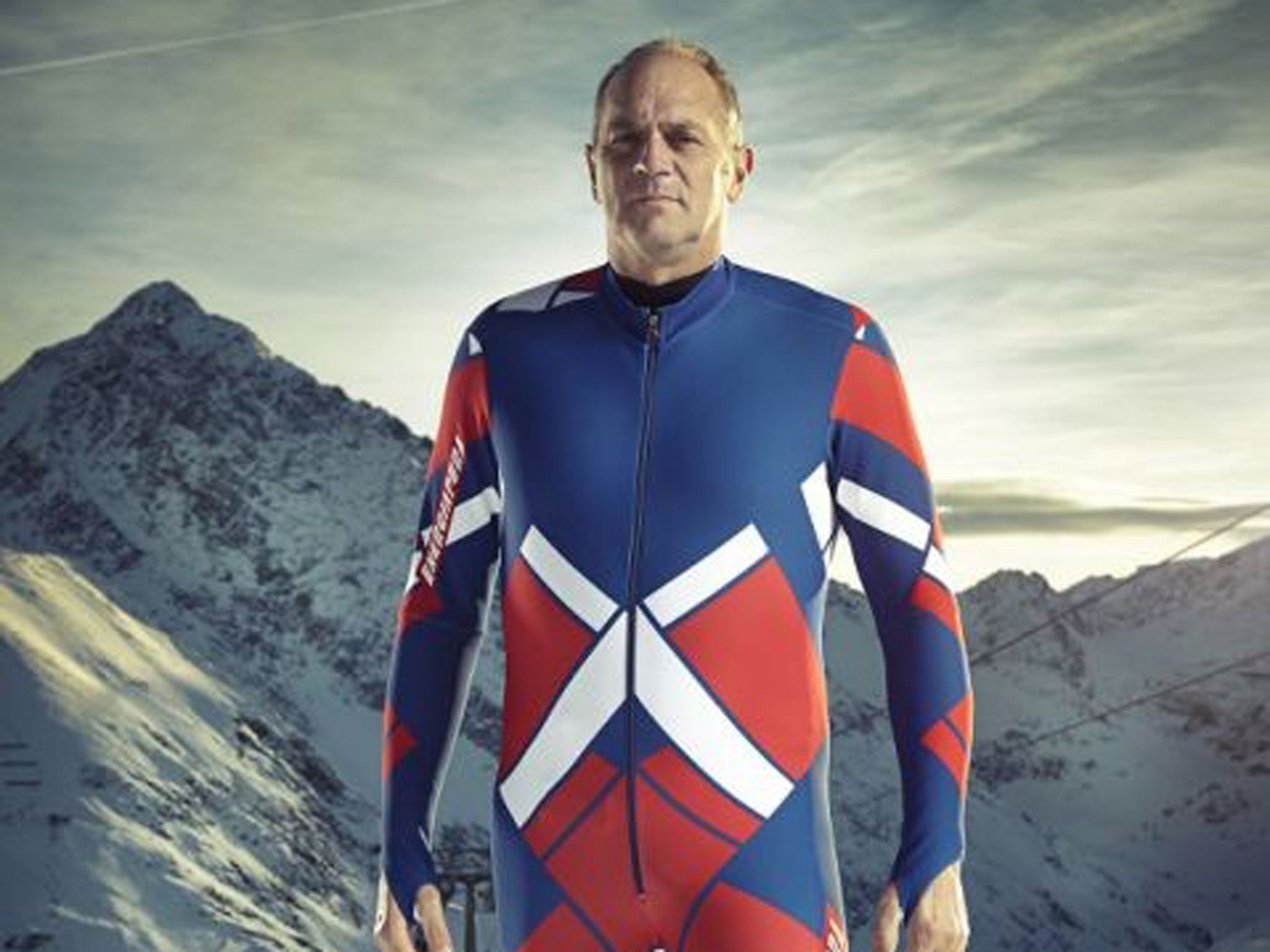 On the piste: Sir Steve Redgrave dons his skiing gear for Jump