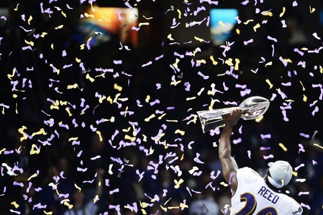 Last year’s Super Bowl winners Baltimore Ravens 
