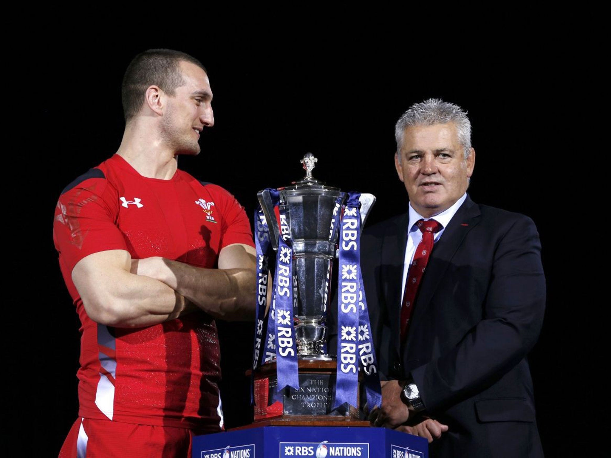 Play it again Sam: Warren Gatland has established a special bond with skipper Warburton for both Wales and the Lions