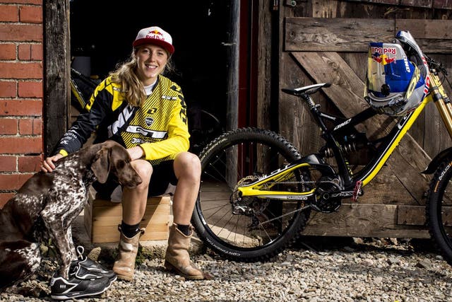 On your bike: Atherton hopes her success will inspire more young women to try the sport she loves