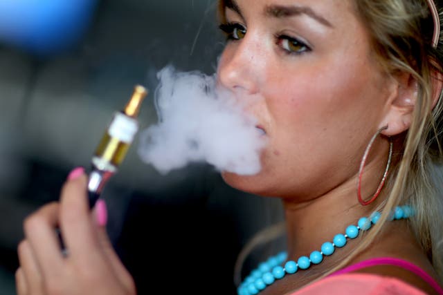With no current restrictions, electronic cigarettes have become hugely popular with teenagers in the UK 