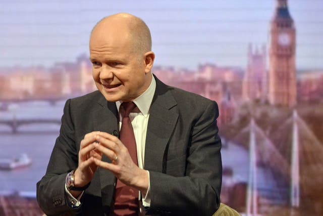 Foreign Secretary William Hague on 'The Andrew Marr Show' on Sunday discussing the crisis in Syria