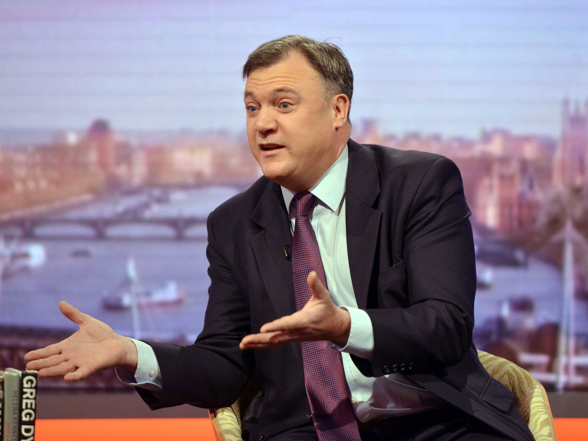Ed Balls denied the claim that he would go beyond a 50p top tax rate