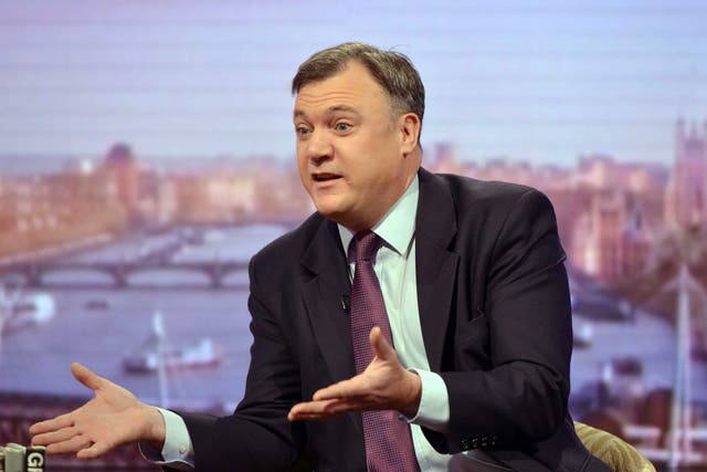 Ed Balls denied the claim that he would go beyond a 50p top tax rate 
