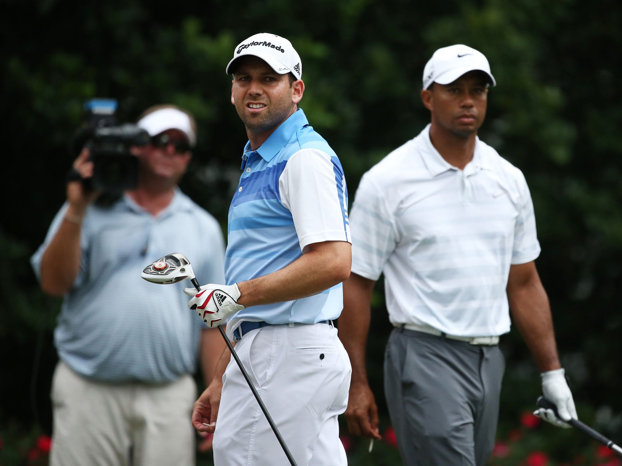 Tiger Woods and Sergio Garcia; there is no love lost between the two great golfers