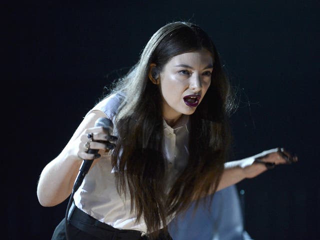Lorde performs at the Grammys