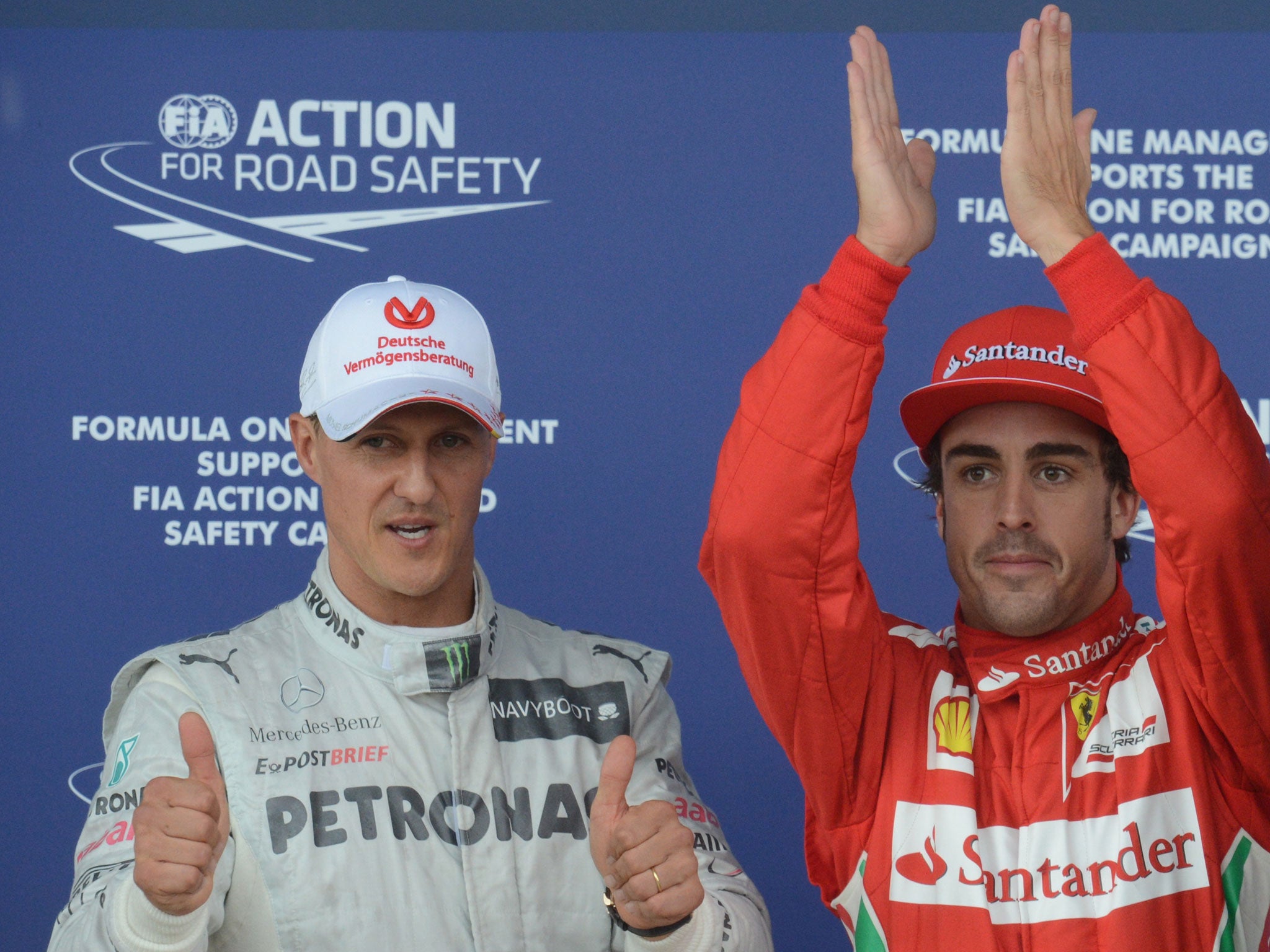 Michael Schumacher: Fernando Alonso hopes to pay tribute to his former ...