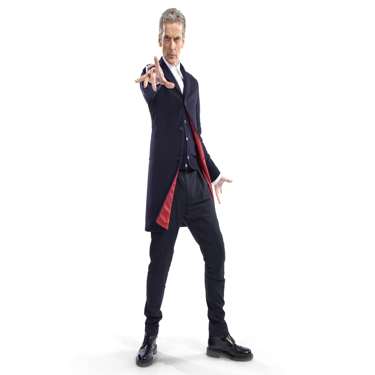 David Tennant dressed up as Peter Capaldi's Twelfth Doctor and it