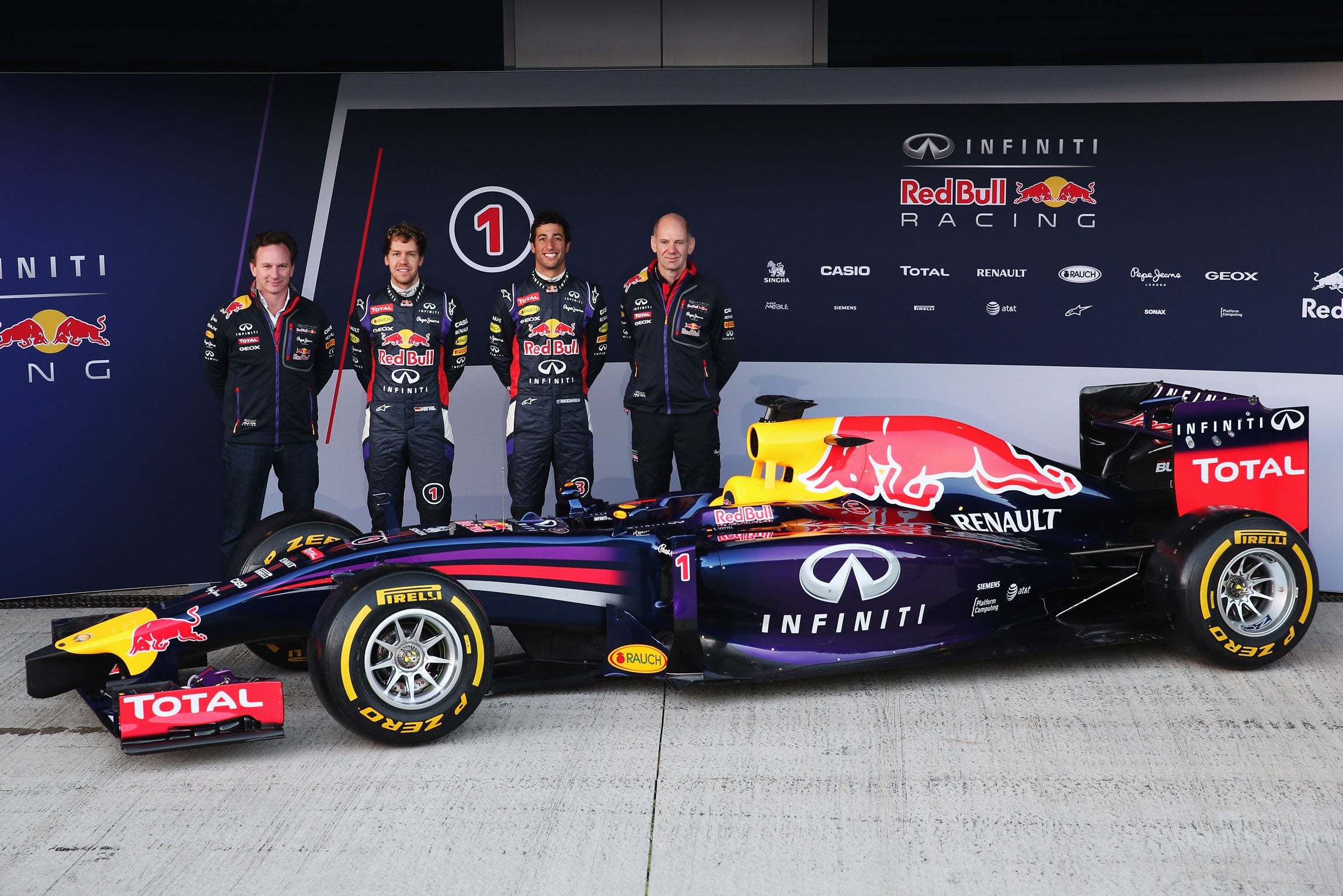 The Red Bull team ahead of this season