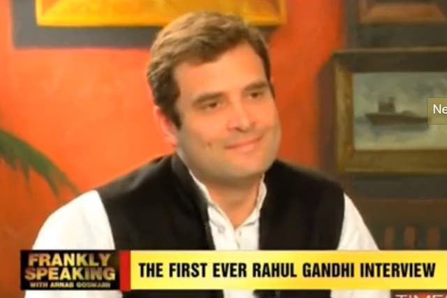 Rahul Gandhi's appearance on Times Now was the politician's first ever in-depth television interview