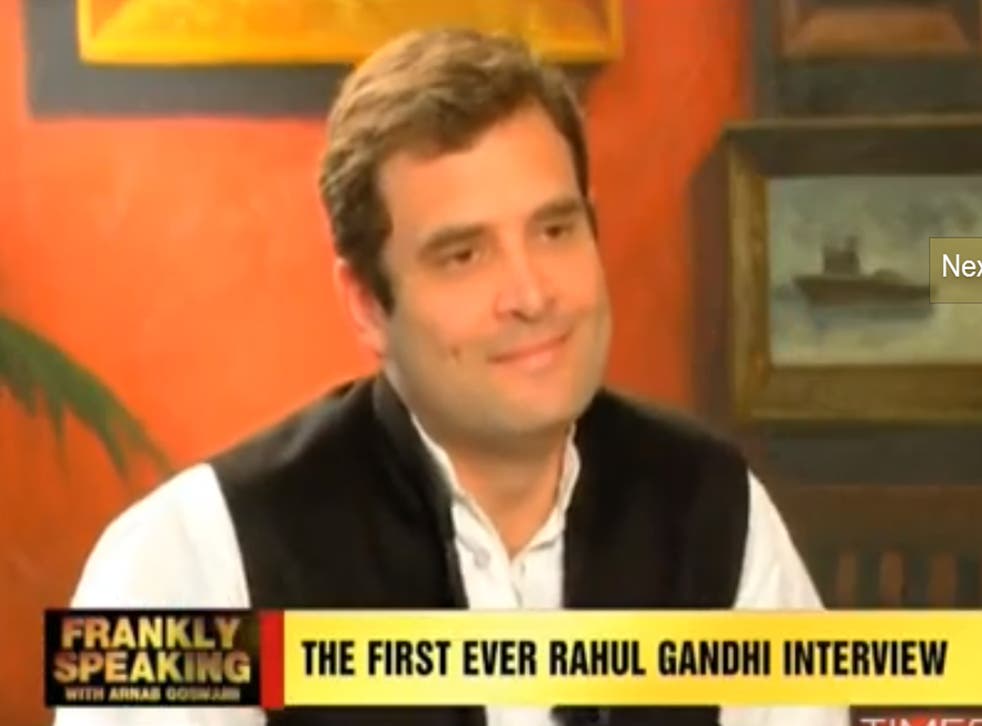 Rahul Gandhi's appearance on Times Now was the politician's first ever in-depth television interview