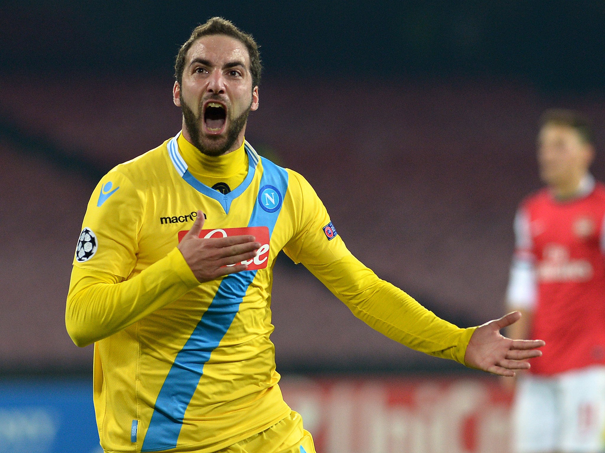 Napoli striker Gonzalo Higuain was reportedly the subject of a £50m offer from Chelsea