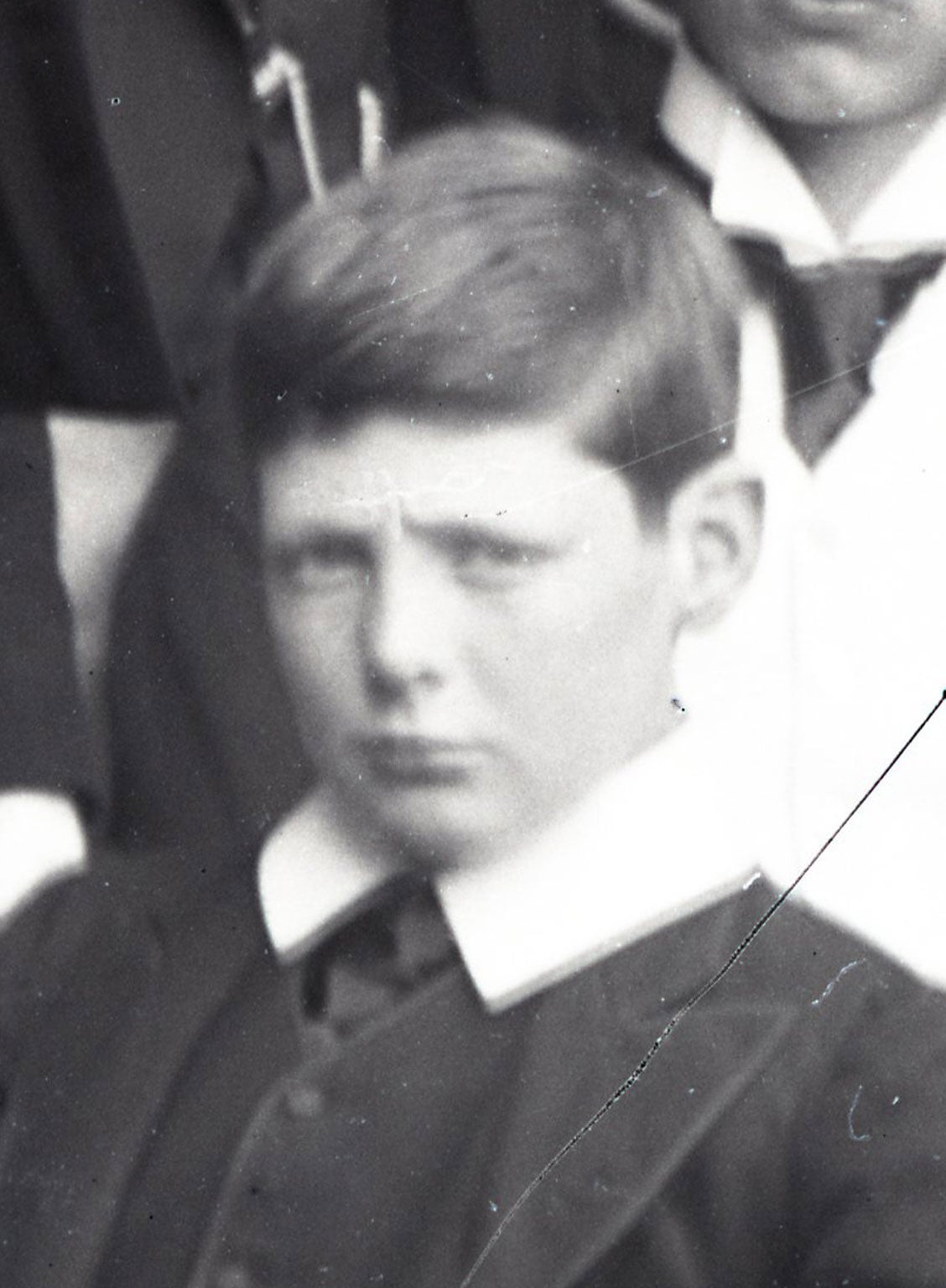 New images released this week show a different side to Winston Churchill, however, hinting at a rather sulky schoolboy persona.