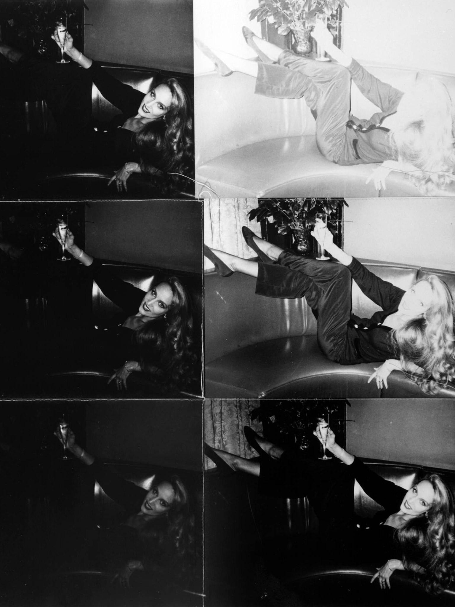 ‘Jerry Hall Reclining on a Couch’ (1976-1987) by Andy Warhol