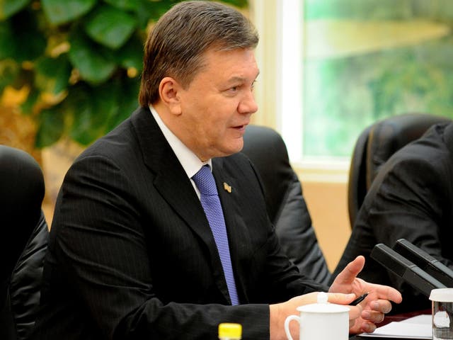 Ukrainian President Viktor Yanukovych