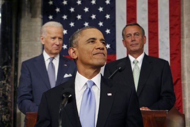 President Obama urged members of Congress to make 2014 a 'year of action' in his State of the Union address