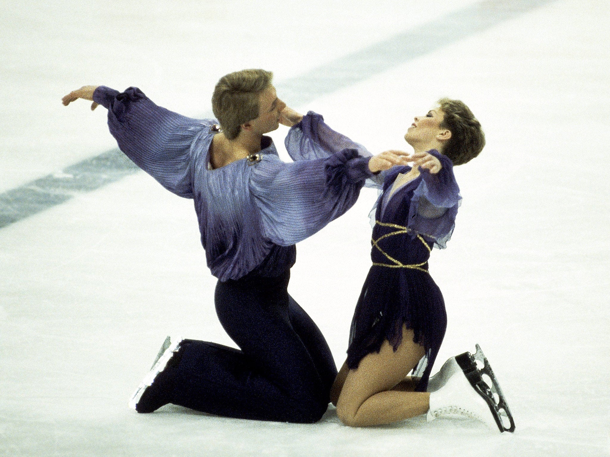 On a Valentine's evening in 1984, 24 million tuned in to see the British couple, Jayne Torvill and Christopher Dean score maximum points and crowned the Olympic ice skating champions after scooping gold in Sarajevo, Yugoslavia for their slow, sensuous per