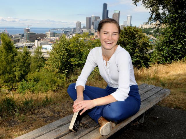 Amanda Knox in Seattle, US. Ms Knox is not expected to return to Italy for the trial