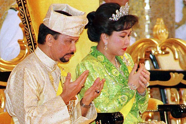 Sultan Hassanal Bolkiah and ex-wife Mariam Aziz, pictured in 1999