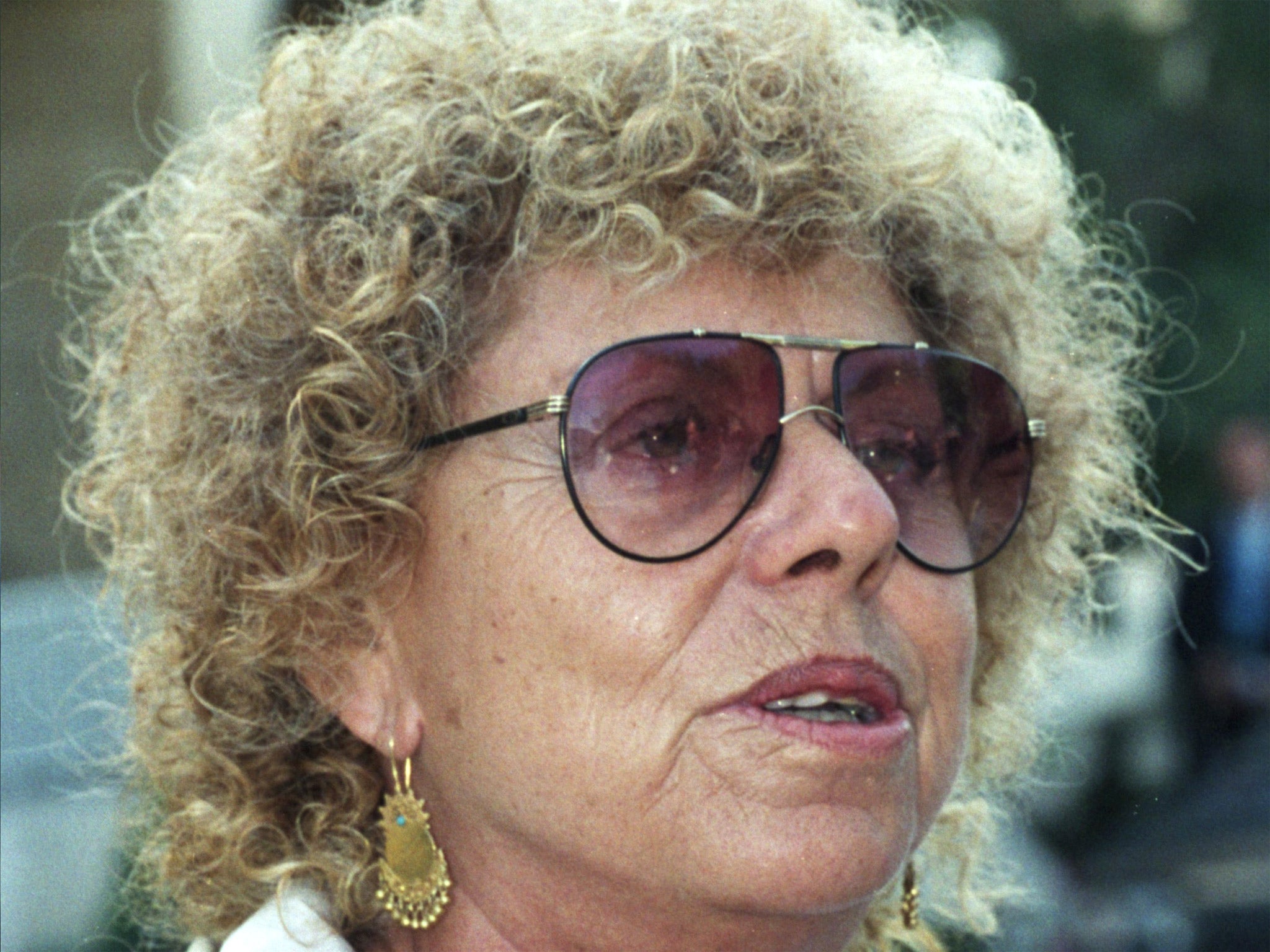 Aloni in 1992, the year she formed the Meretz Party