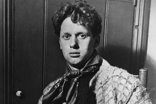 Welsh poet Dylan Thomas, pictured in 1944