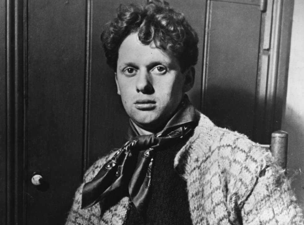 Welsh poet Dylan Thomas, pictured in 1944