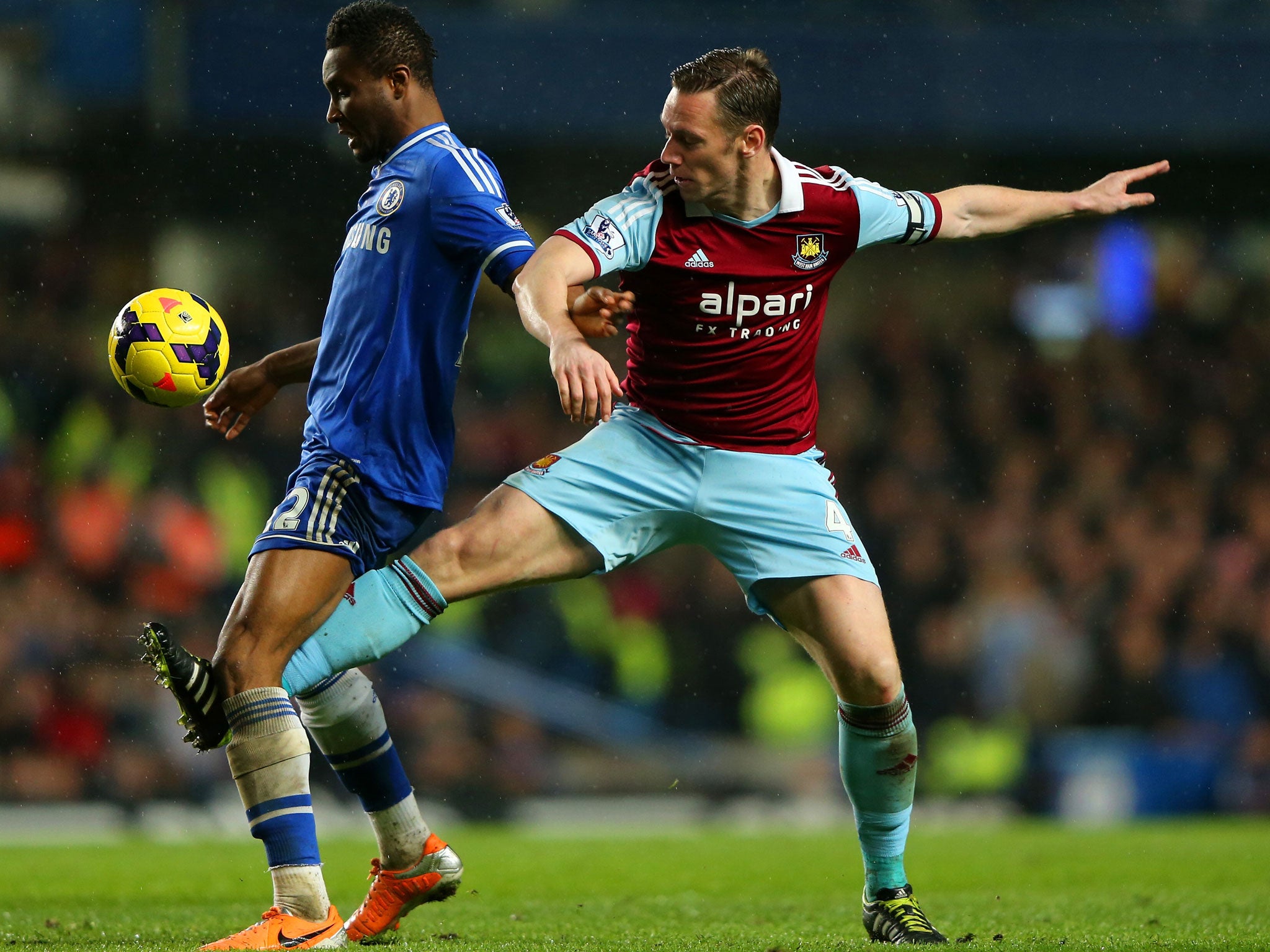claret and blue football boots