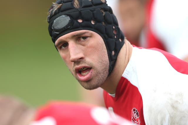 England captain Chris Robshaw in training at Pennyhill Park 