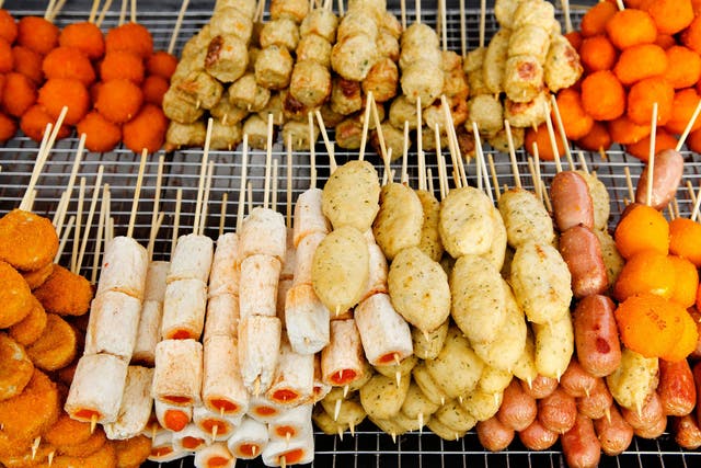 Street-food snacks are the highlight of the open-air night markets in Penang